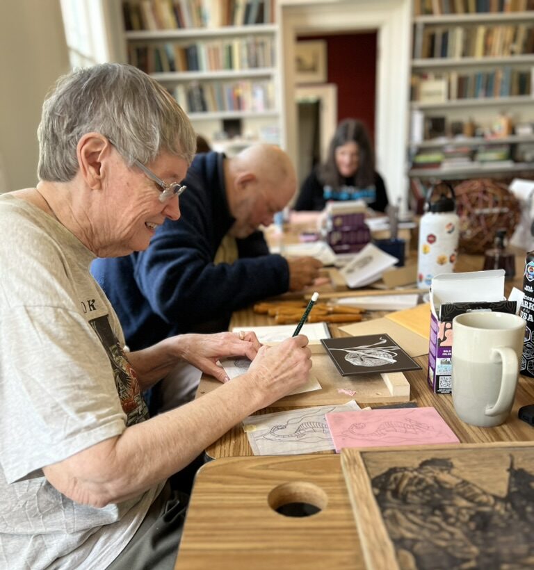 Linda printmaking